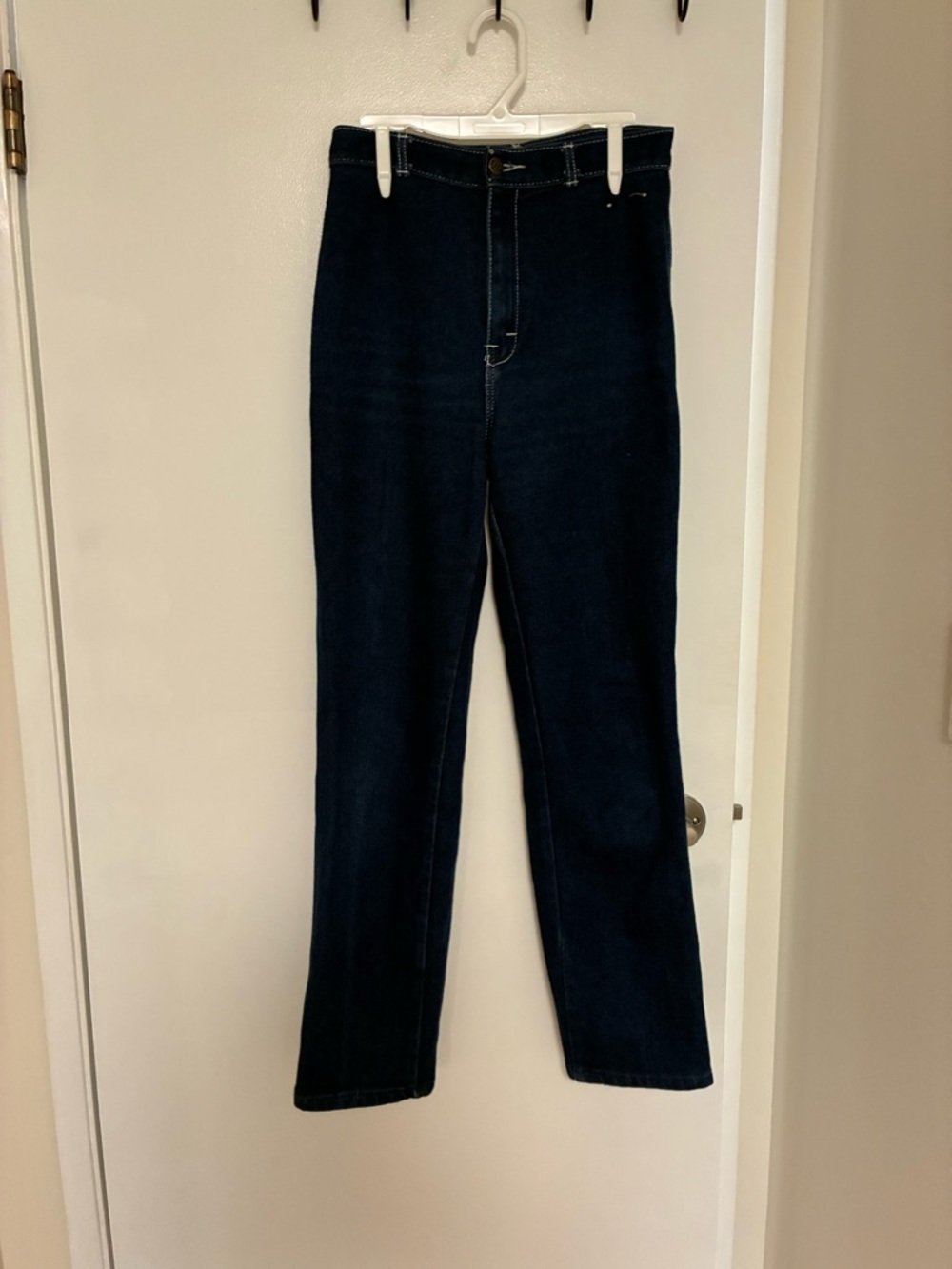 High rise straight leg vintage jeans
